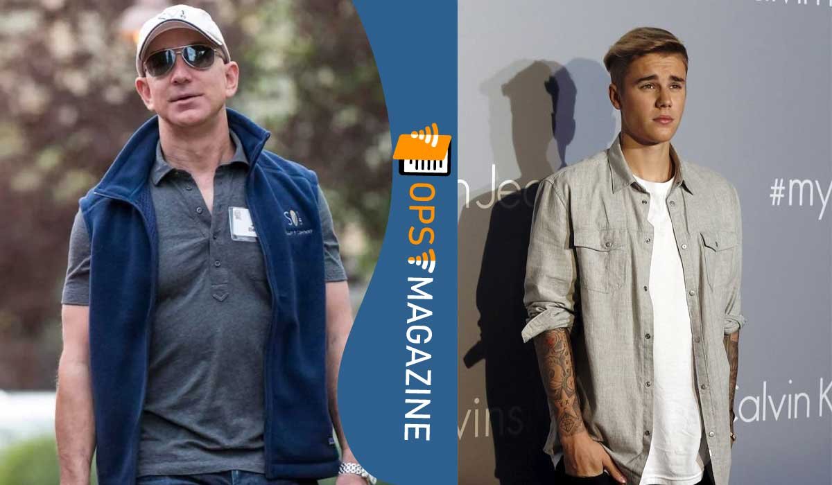 Jeff Bezos and Justin Bieber