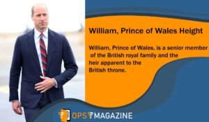 William Prince of Wales Height