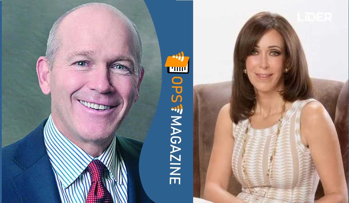 Dave Calhoun and Maria Asuncion Aramburuzabala