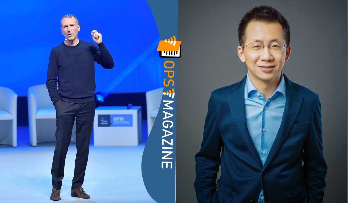 Emmanuel Faber and Zhang Yiming