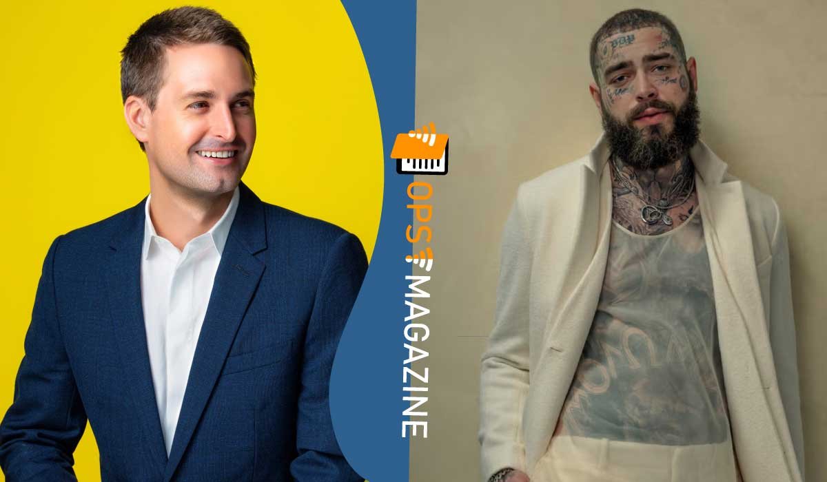 Evan Spiegel and Post Malone
