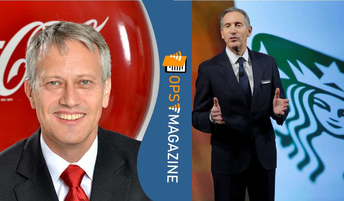 James Quincey and Howard Schultz
