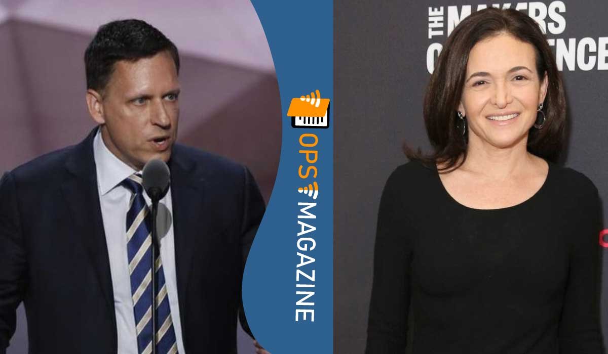 Peter Thiel and Sheryl Sandberg