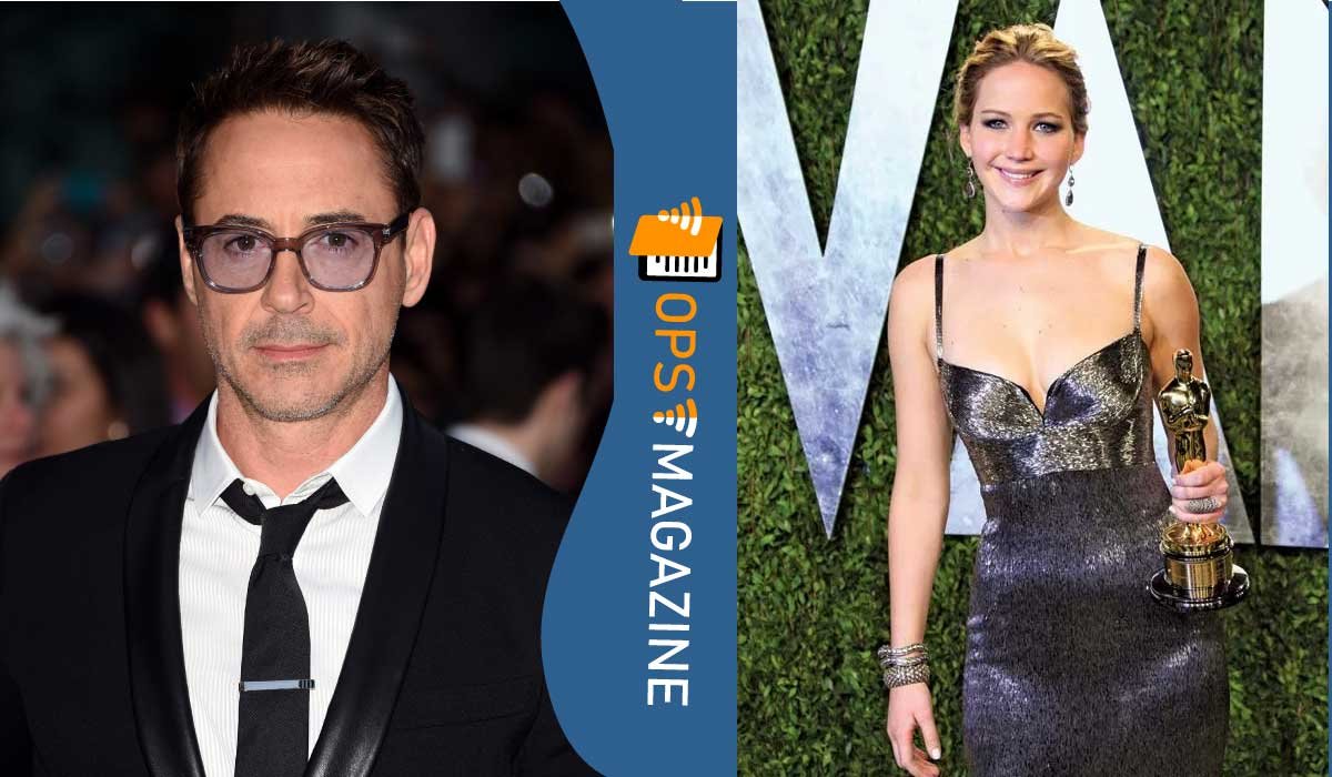 Robert Downey Jr and Jennifer Lawrence