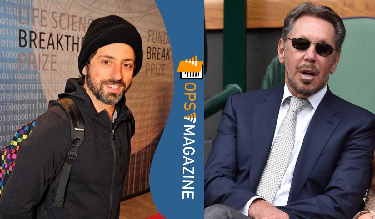 Sergey Brin and Larry Ellison
