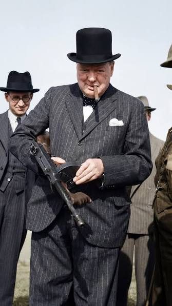 Patricia Poppe and Winston Churchill