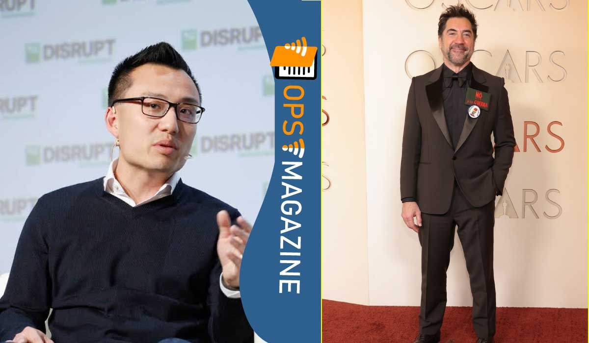 Tony Xu and Javier Bardem